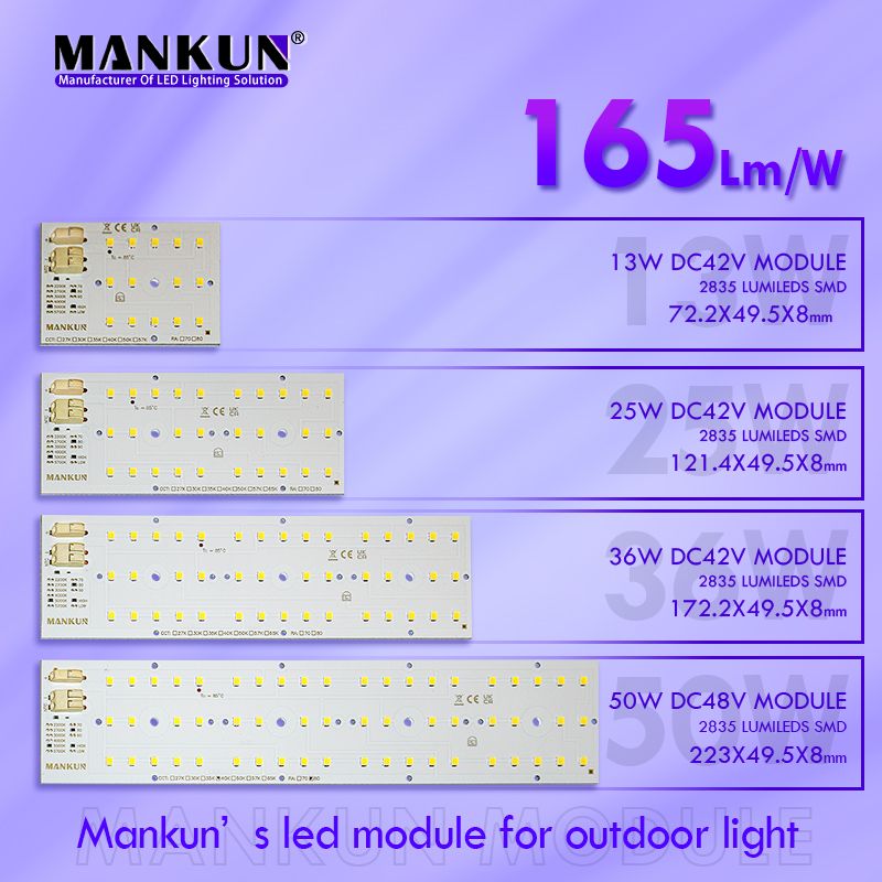 121.4x49.5mm pcb with SMD 2835 28LEDs 165LM/W for Outdoor Lighting modules 20858