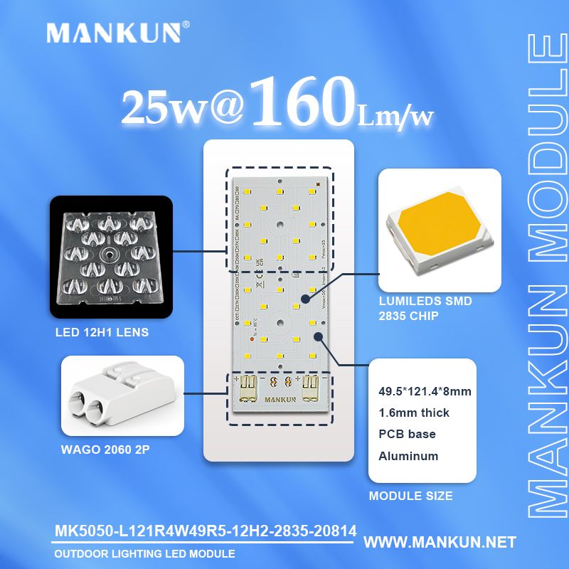 PCB Module - 70 CRI - 49.5x121.4 mm for Outdoor Lighting modules 20814