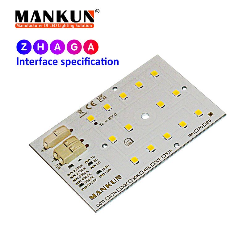 72.2x49.5mm pcb with SMD 2835 14LEDs 165LM/W DC42V for Street Lighting modules 20854