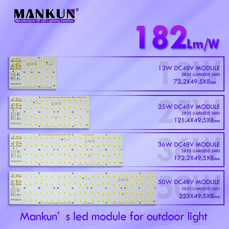 PCB board DC48V 2835 led modules 25W 182LM/W for street lighting 20799