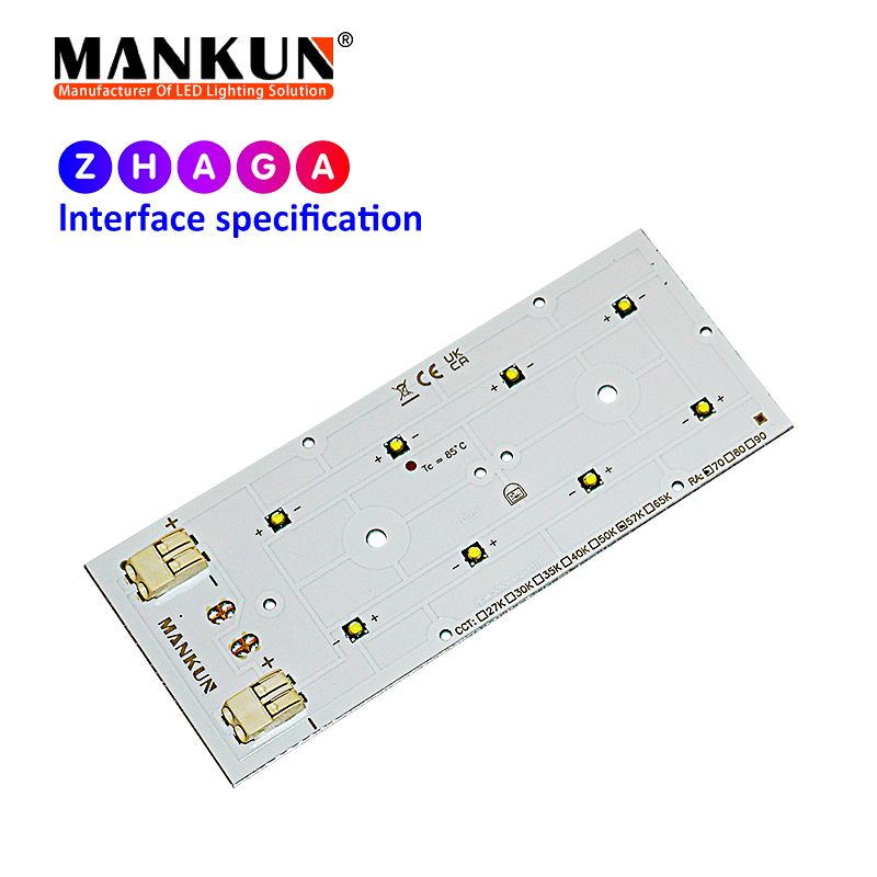 121.4x49.5mm PCB with 2x4 MANKUN 3535 LEDs module for DC24V 25W Outdoor Lighting 20951