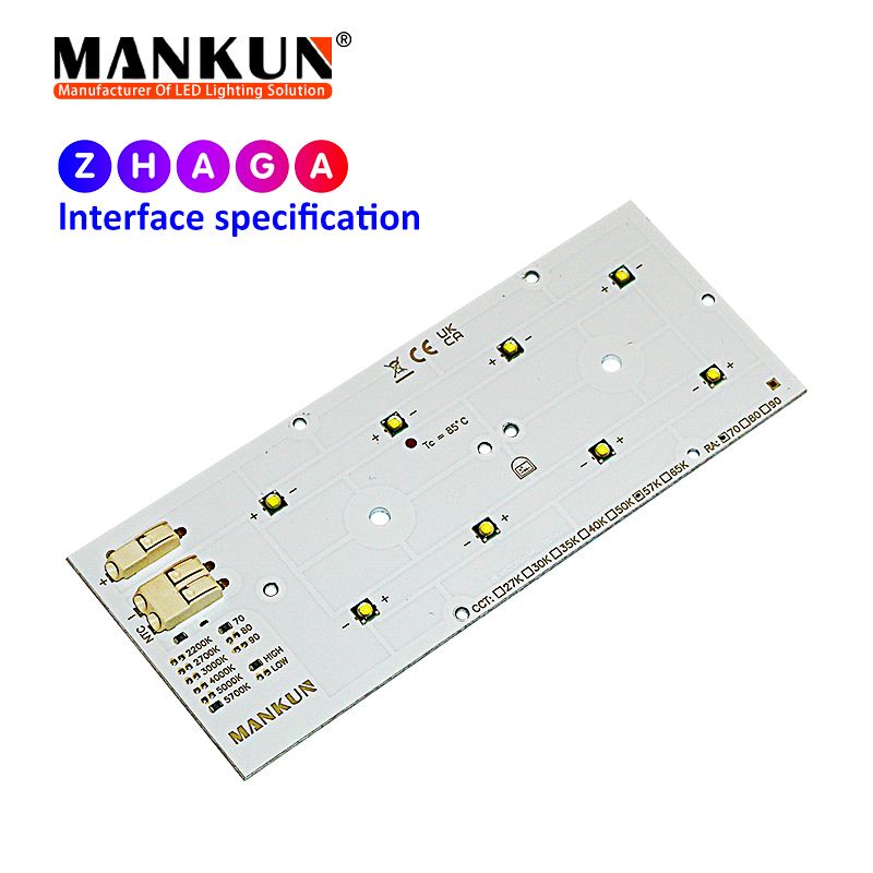 121.4x49.5mm PCB with 2x4 MANKUN 3535 LEDs module for DC24V 25W Outdoor Lighting 20955