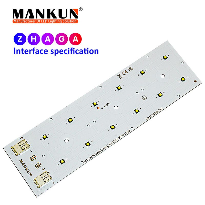 172.2x49.5mm PCB with 2x6 MANKUN 3535 LEDs module for 36V 36W Street Lighting 20952