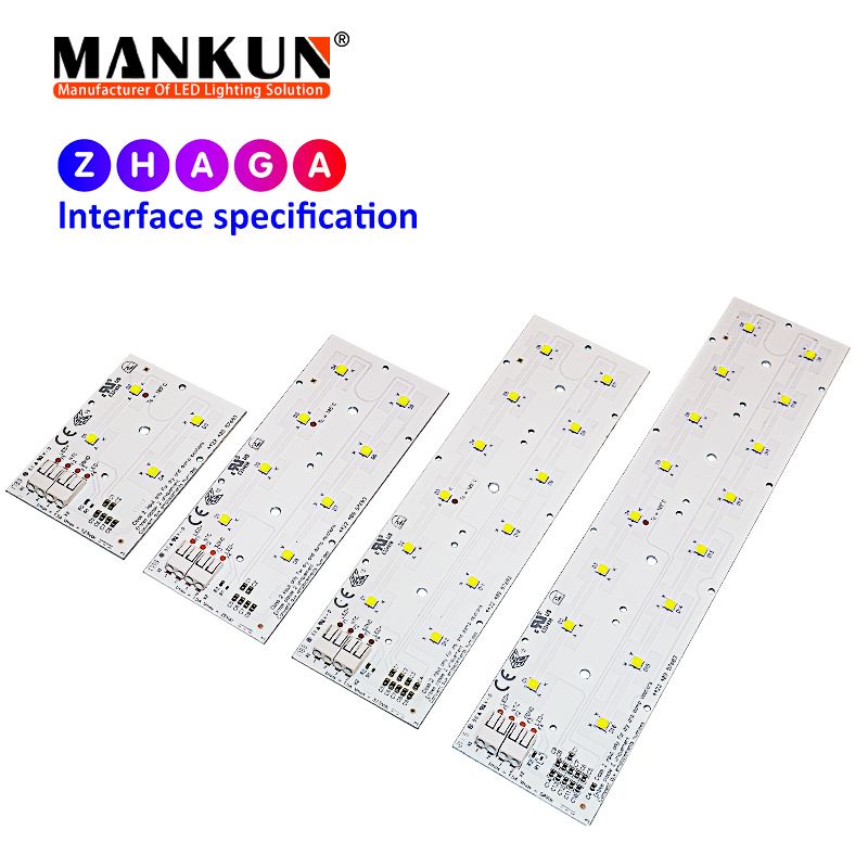 72.2x49.5mm PCB with 2x2 MANKUN 3535 LED module for 13W DC12V Street Lighting 15547