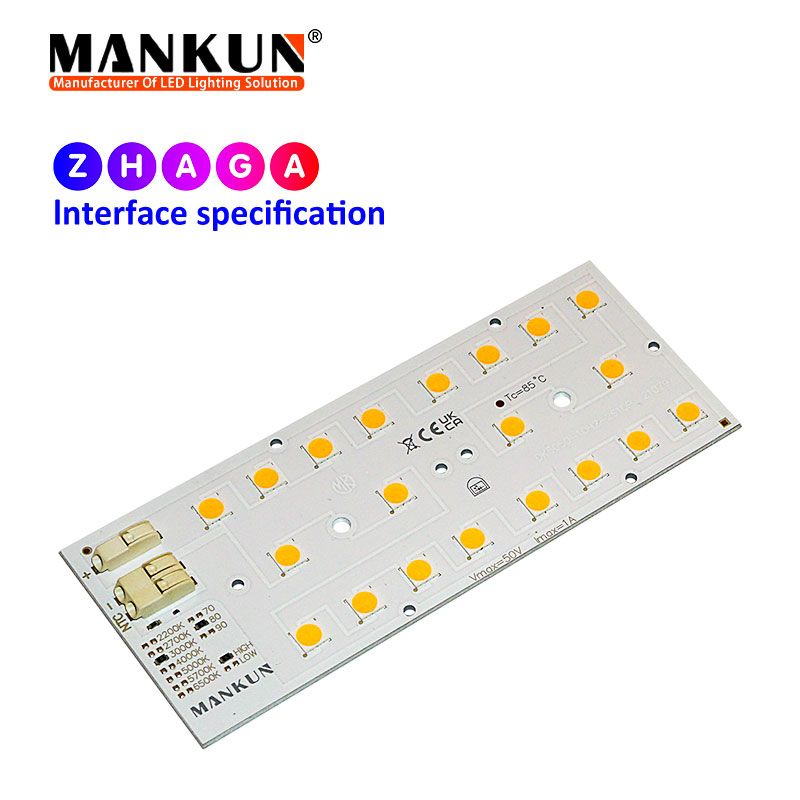 121.4x49.5mm PCB with 10x2 LumiLEDs 5050 LEDs module for Street Lighting 21079