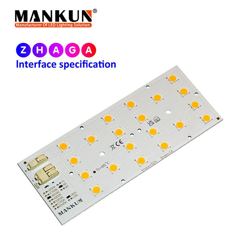 121.4x49.5mm PCB with 10x2 LumiLEDs 5050 LEDs module for Street Lighting 21075