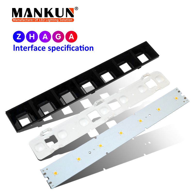 PCB 277.6x35mm smd 5050 7leds module with Darkoo lens Grid lamp for ceiling lights