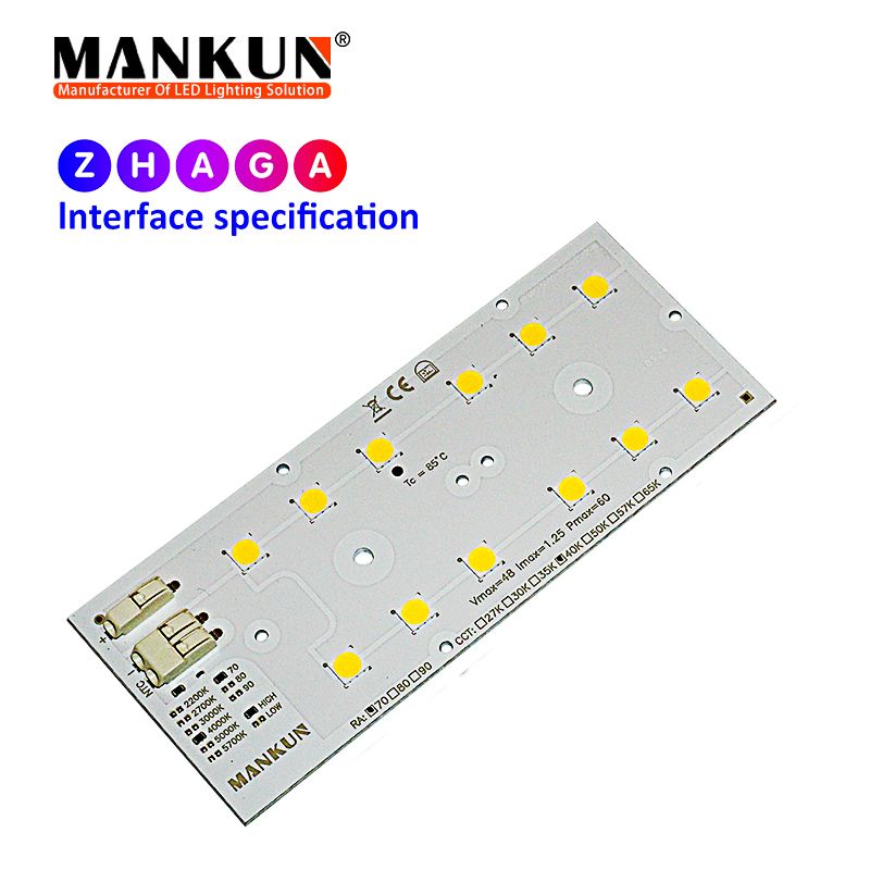 121.4x49.5mm PCB with 6x2 LumiLEDs 5050 LEDs module for 25w Street Lighting 20934