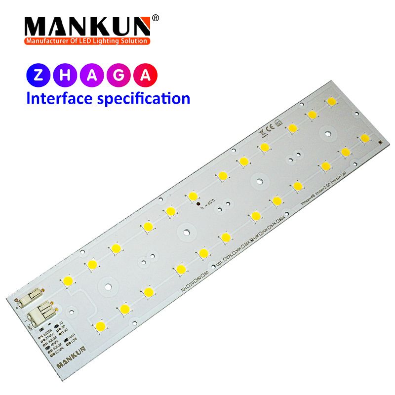 223x49.5mm PCB with 6x4 LumiLEDs 5050 LEDs module for 50w Street Lighting 20936