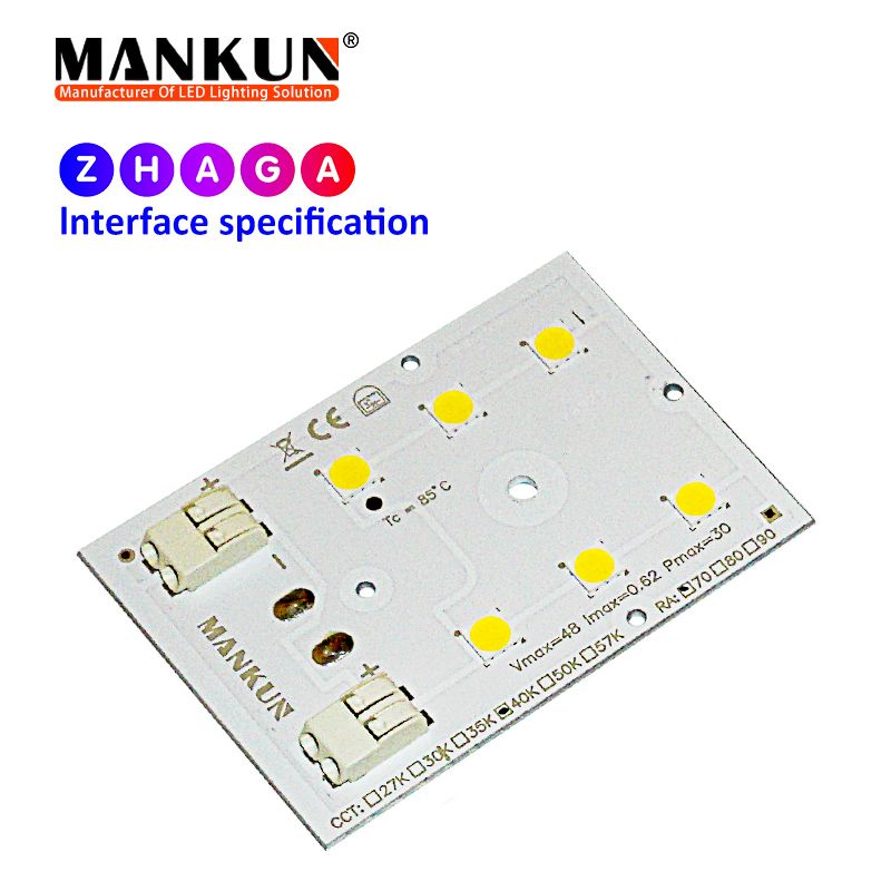 72.2x49.5mm PCB with 6x1 LumiLEDs 5050 LEDs module for 184lm/w Street Lighting 20929