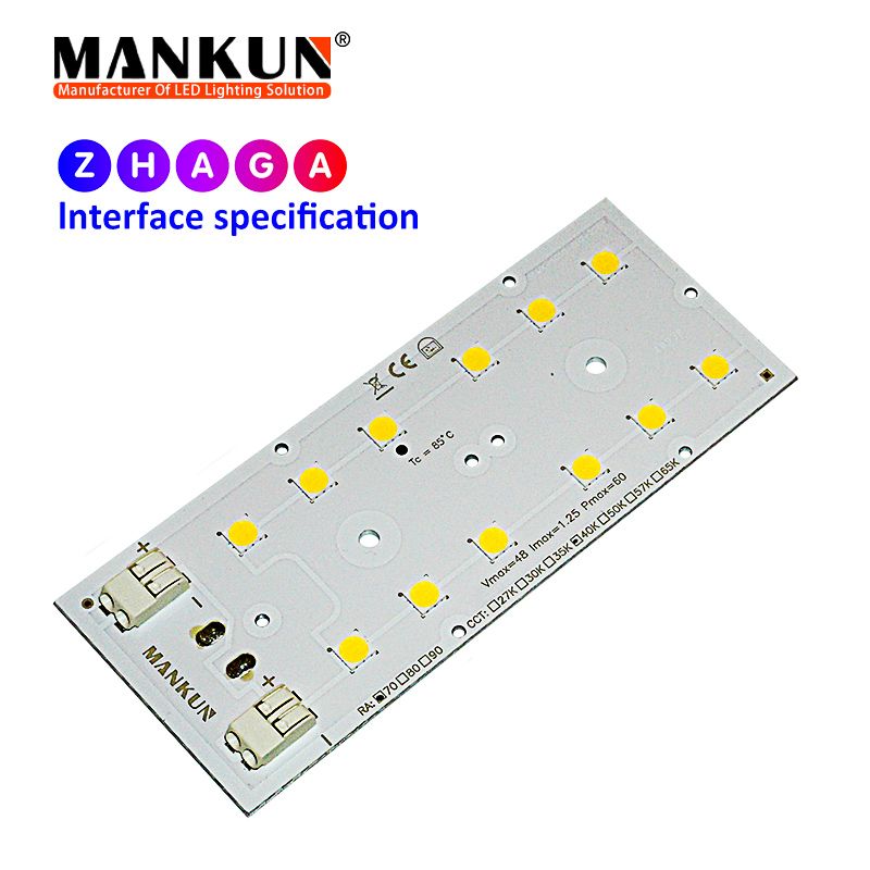 121.4x49.5mm PCB with 6x2 LumiLEDs 5050 LEDs module for 184lm/w Street Lighting 20930