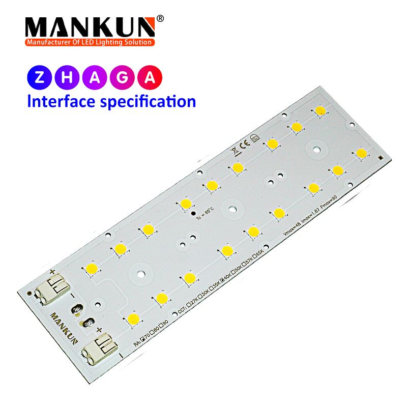 172.2x49.5mm PCB with 6x3 LumiLEDs 5050 LEDs module for 184lm/w Street Lighting 20931