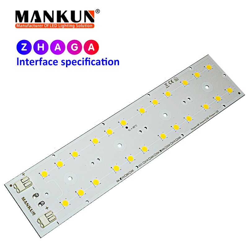 223x49.5mm PCB with 6x4 LumiLEDs 5050 LEDs module for 184lm/w Street Lighting 20932