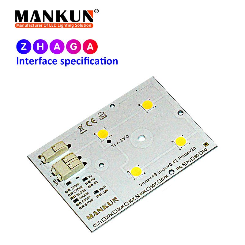 72.2x49.5mm PCB with 2x2 LumiLEDs 5050 LEDs module for Street Lighting 20925