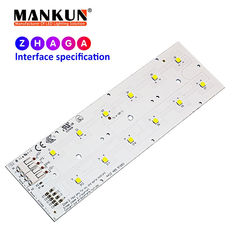 172.2x49.5mm PCB with 2x6 MANKUN 3535 LEDs module for 36V 36W Street Lighting 15549