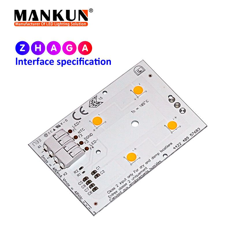 Zhaga standard PCB with 2x2 LumiLEDs 5050 LEDs module for Street Lighting 20594